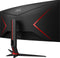 AOC CU34G2XP - 34 Inch WQHD Curved Monitor - 180Hz FreeSync Premium - Zwart