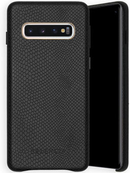 Selencia Hoesje Geschikt voor Samsung Galaxy S10 Hoesje - Selencia Gaia Slang Backcover - Zwart
