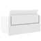 vidaXL - Vloersofa - Bed - 2-in-1 - Wit - 124x71x78 - cm - Kunstleer