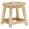 vidaXL - Kruk - handgeschilderd - 38x38x35 - cm - massief - mangohout