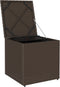 vidaXL - Kussenbox - Bruin - 50x50x50 - cm - van - Poly - Rattan
