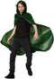 dressforfun - Mystieke fluwelen cape - Mouwloze cape met klittenbandsluiting - Groen