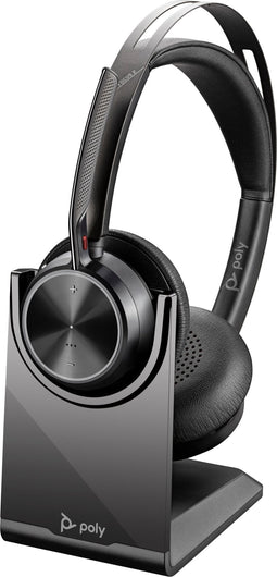 Poly Voyager Focus 2 - On Ear Headset - ANC Bluetooth 5.1 - Zwart