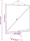 vidaXL - Projectiescherm - met - statief - 81 - inch - 1:1
