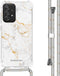 iMoshion Hoesje Geschikt voor Samsung Galaxy A52 (4G) / A52s / A52 (5G) Hoesje Met Koord - iMoshion Design Hoesje met Koord - Wit / White Marble