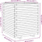 vidaXL - Plantenbak - 60x60x72,5 - cm - massief - grenenhout - wit