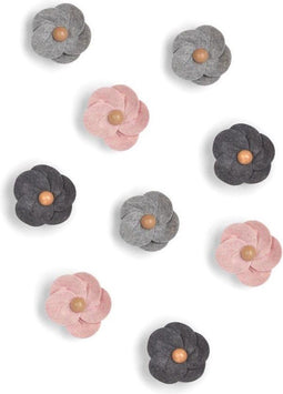 Umbra wanddecoratie Feltra bloemen vilt