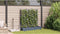 vidaXL - Tuinbak - met - Trellis - 3 - stuks - Lichtgrijs - 120x40x125,5 - cm