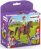 schleich HORSE CLUB - Speelfigurenset - Hannah en Cayenne - Kinderspeelgoed voor Jongens en Meisjes - 5 tot 12 jaar - 42539