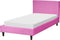 FITOU - Eenpersoonsbed - Roze - 90 x 200 cm - Fluweel