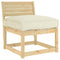 Palletkussen voor zitting Creme 70 x 70 x 12 cm Oxford stof