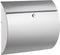 Brievenbus Alco zilver met slot 375x330x120mm