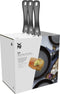 WMF 3-delige gecoate koekenpan met handvat - Pannenset non-stick - diameters 20/24/28 cm - Zilver Zwart