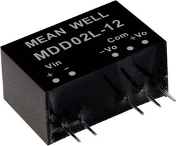 Mean Well MDD02L-15 DC/DC-convertermodule 67 mA 2 W Aantal uitgangen: 2 x Inhoud 1 stuk(s)