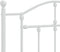 vidaXL - Hoofdbord - 80 - cm - metaal - wit
