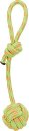 Trixie - Hondenspeelgoed - Knoopbal Aan Koord - Lime - 7X37 cm