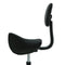 Alora zadelkruk met rugleuning zwart - verstelbaar in hoogte - ergonomisch