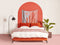 MELLE - Tweepersoonsbed - Oranje - 160 x 200 cm - Fluweel