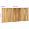 vidaXL - Hoofdbord - 180 - cm - massief - acaciahout