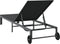 vidaXL - Ligbed - met - Wielen - - - Zwart - Poly - Rattan