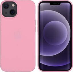 iMoshion Hoesje Geschikt voor iPhone 13 Hoesje Siliconen - iMoshion Color Backcover - Roze