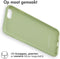 iMoshion Hoesje Geschikt voor iPhone SE (2022) / SE (2020) / 8 / 7 Hoesje Siliconen - iMoshion Color Backcover - groen