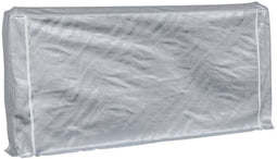 vidaXL - Haardhoutrek - met - regenhoes - 300x25x150 - cm - gegalvaniseerd - staal