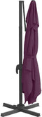 vidaXL - Zweefparasol - met - LED-verlichting - 400x300 - cm - bordeauxrood
