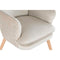 Armstoel DKD Home Decor Natuurlijk Beige Hout Polyester (67 x 70 x 95 cm)