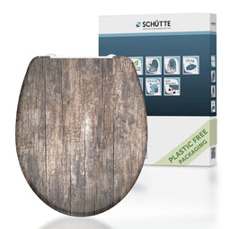 SCHÜTTE 82368 - WC-Bril - Duroplast - Soft Close - Afklikbaar - Bruin