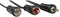 Hama 00205110 - 3.5mm naar RCA kabel - 150cm - Zwart