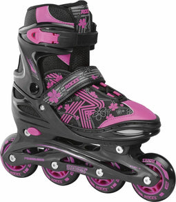 Roces Jokey 3.0 - Inline Skates - Verstelbaar 26-29 - Zwart Roze
