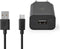 Nedis WCHAM213ABK - USB-wandlader - 12 W - Snellaad functie - 1x 2.1 A - Inclusief 1 m USB-A naar micro-USB kabel - Zwart