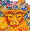 UNIDRAGON Houten Puzzel Voor Volwassenen Dier - Welvarende Stier - 102 stukjes - Small 19x22 cm