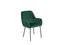 WELLSTON - Eetkamerstoel - Donkergroen - Fluweel