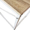 VDD Industrial Vintage Design - Bureau Stoer - laptoptafel - industrieel - wit metaal lichtbruin - 110x50x78 cm