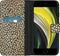 iMoshion Hoesje Geschikt voor iPhone SE (2022) / SE (2020) / 8 / 7 Hoesje Met Pasjeshouder - iMoshion Design Softcase Bookcase - Goud / Zwart / Golden Leopard