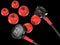 PowerA Wired Earbuds - In-ear - Draad - Microfoon - Rood Zwart