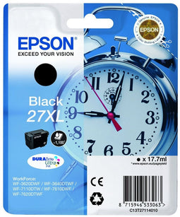 Epson 27XL - Inktcartridge zwart - 1.100 pagina's - 17,7 ml (1 stuk)