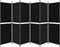 vidaXL - Kamerscherm - met - 6 - panelen - 300x180 - cm - stof - zwart