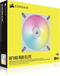 Corsair iCUE AF140 RGB ELITE PWM Fan - 140mm - Multicolour LED - Wit