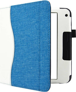 Hoesje Geschikt voor Tolino Vision 6 Sleepcover Jeans Style Hoes Wit