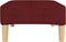 vidaXL - Voetenbank - 78x56x32 - cm - stof - wijnrood