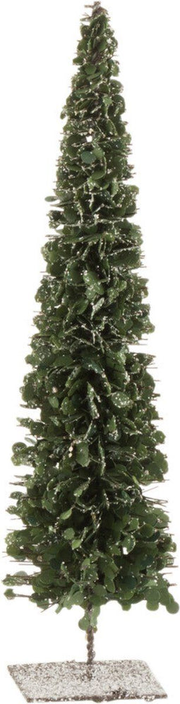 J-Line Kesrtboom Deco Sneeuw - polyresin - groen - small