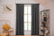 Larson - Luxe effen blackout gordijn - met haken - 3m x 2.5m - Donkergrijs