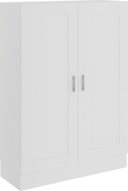 vidaXL - Boekenkast - 82,5x30,5x115 - cm - bewerlt - hout - wit