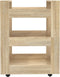 vidaXL - Keukentrolley - 60x45x80 - cm - bewerkt - hout - sonoma - eikenkleurig