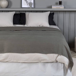 Venture - Home - Bedsprei - Milo - 260x260 - cm - polyester - grijs