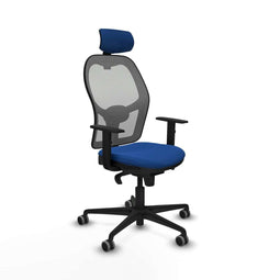 Jorquera Piqueras y Crespo 1D036G2 - Bureaustoel met hoofdsteun - Verstelbare hoogte - Blauw