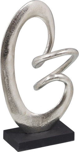 Decoratieve figuren 18,5 x 8 x 34 cm Zwart Zilver